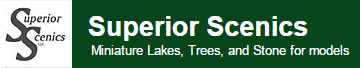 Superior Scenics | Miniature Lakes, Trees, & Stone for models